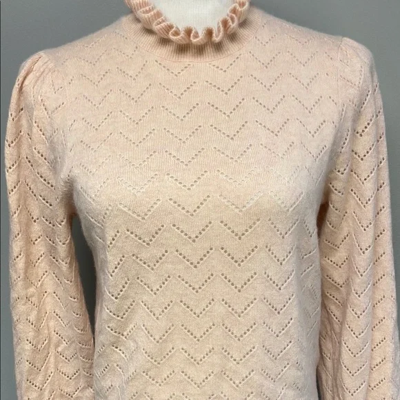 J. Crew Pink Cowl Neck Sweater in 100% Cashmere - Picture 5 of 7